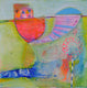 Original art for sale at UGallery.com | The Carnival by Patrick O'Boyle | $750 | mixed media artwork | 24' h x 24' w | thumbnail 1