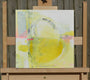 Original art for sale at UGallery.com | The Yellow Sun by Patrick O’Boyle | $325 | mixed media artwork | 12' h x 12' w | thumbnail 3