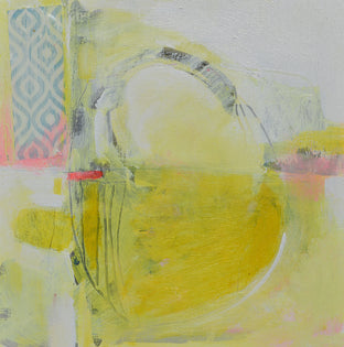 Original art for sale at UGallery.com | The Yellow Sun by Patrick O’Boyle | $325 | mixed media artwork | 12' h x 12' w | photo 1