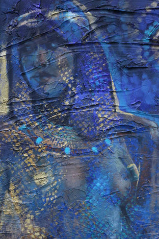 Original art for sale at UGallery.com | Blue Nile by Patrick Soper | $2,350 | mixed media artwork | 36' h x 24' w | photo 4