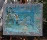 Original art for sale at UGallery.com | Turquoise Dreams by Patrick Soper | $2,125 | mixed media artwork | 24' h x 30' w | thumbnail 3
