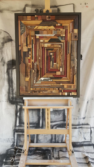 Original art for sale at UGallery.com | The Thread by Heather Patterson | $2,075 | mixed media artwork | 35' h x 27' w | photo 3