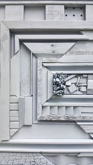 Original art for sale at UGallery.com | Three Choices, No Decision by Heather Patterson | $2,050 | mixed media artwork | 27' h x 34' w | photo 4