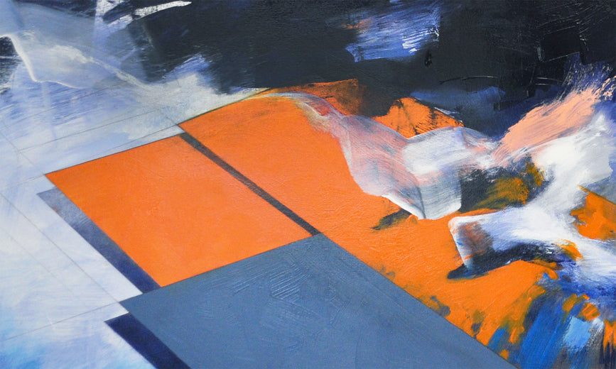 Abstract Landscape #100 by Paul Kirley |   Closeup View of Artwork 