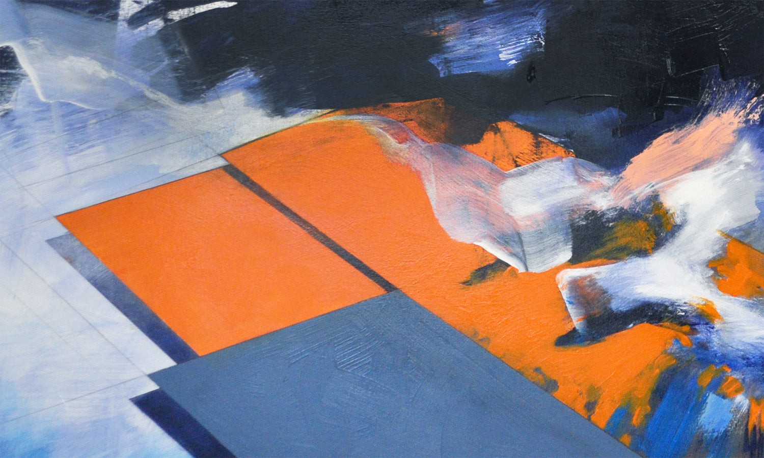 Abstract Landscape #100 by Paul Kirley |  Closeup View of Artwork 