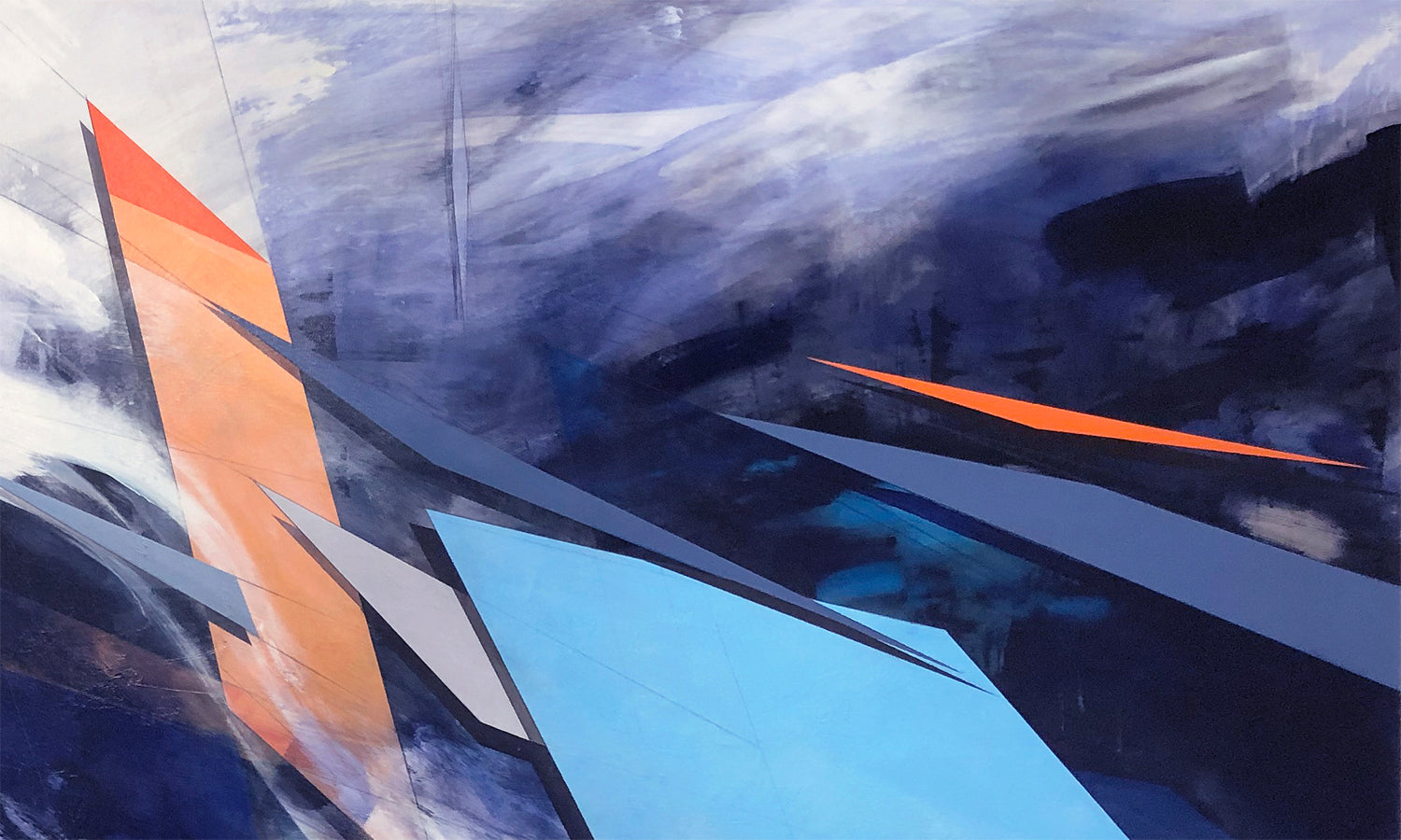 Abstract Landscape #121 by Paul Kirley |  Closeup View of Artwork 