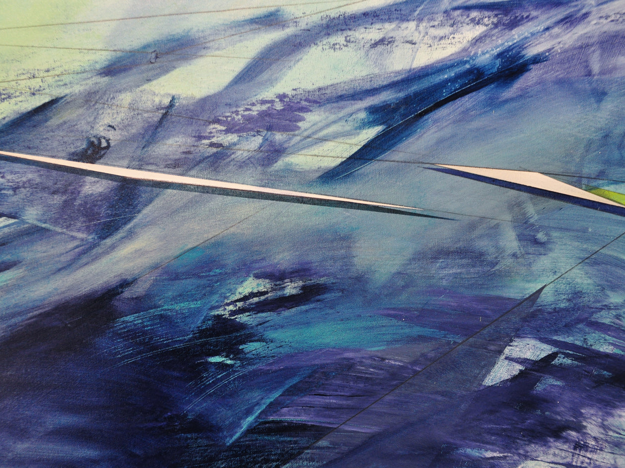 Abstract Landscape #151 by Paul Kirley |  Closeup View of Artwork 