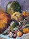 Original art for sale at UGallery.com | Fall Harvest by Paula Martino | $375 | oil painting | 14' h x 11' w | thumbnail 1