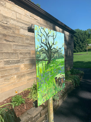 Original art for sale at UGallery.com | Renewal of Spring by Paula Martino | $525 | oil painting | 14' h x 11' w | photo 2