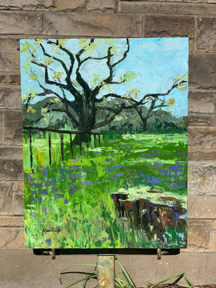 Original art for sale at UGallery.com | Renewal of Spring by Paula Martino | $525 | oil painting | 14' h x 11' w | photo 3
