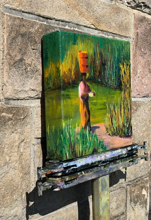 The Two Mile Walk by Paula Martino |  Side View of Artwork 