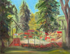 Original art for sale at UGallery.com | Tilt-A-Whirl by Paula Martino | $525 | oil painting | 11' h x 14' w | thumbnail 1