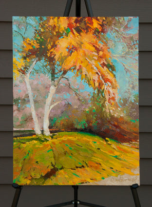 Original art for sale at UGallery.com | Peaches and Cream by David Forsthoefel | $700 | oil painting | 24' h x 18' w | photo 3