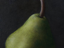 Original art for sale at UGallery.com | Pear by Daniel Caro | $350 | oil painting | 8.9' h x 7.5' w | thumbnail 4