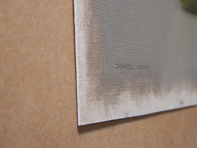 Pear by Daniel Caro |  Side View of Artwork 