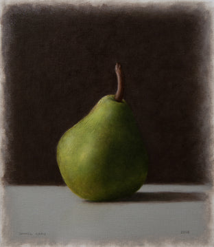 Original art for sale at UGallery.com | Pear by Daniel Caro | $350 | oil painting | 8.9' h x 7.5' w | photo 1