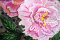 Original art for sale at UGallery.com | Peonies by Kira Yustak | $1,800 | acrylic painting | 36' h x 36' w | thumbnail 4