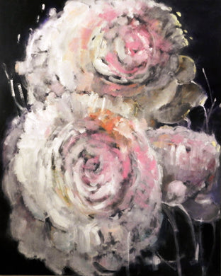 Original art for sale at UGallery.com | Peonies by Mary Pratt | $5,450 | oil painting | 60' h x 48' w | photo 1