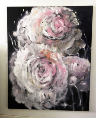 Original art for sale at UGallery.com | Peonies by Mary Pratt | $5,450 | oil painting | 60' h x 48' w | photo 3