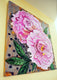 Original art for sale at UGallery.com | Peonies by Kira Yustak | $1,800 | acrylic painting | 36' h x 36' w | thumbnail 2