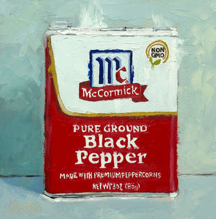 Original art for sale at UGallery.com | Premium Pepper by Karen Barton | $450 | oil painting | 8' h x 8' w | photo 1