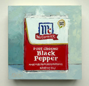 Original art for sale at UGallery.com | Premium Pepper by Karen Barton | $450 | oil painting | 8' h x 8' w | photo 3