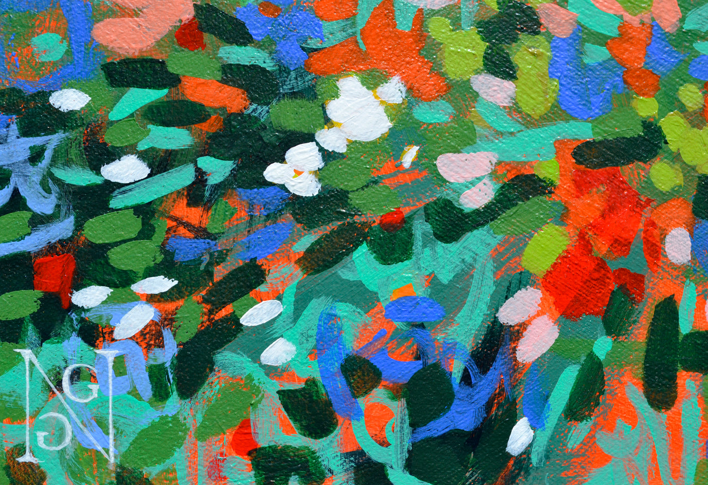 Petal Vortex by Natalie George |  Closeup View of Artwork 