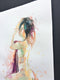 Original art for sale at UGallery.com | Magenta Dreams by Patrick Soper | $850 | watercolor painting | 22' h x 15' w | thumbnail 2