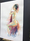 Original art for sale at UGallery.com | Magenta Dreams by Patrick Soper | $850 | watercolor painting | 22' h x 15' w | thumbnail 3