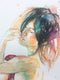 Original art for sale at UGallery.com | Magenta Dreams by Patrick Soper | $850 | watercolor painting | 22' h x 15' w | thumbnail 4