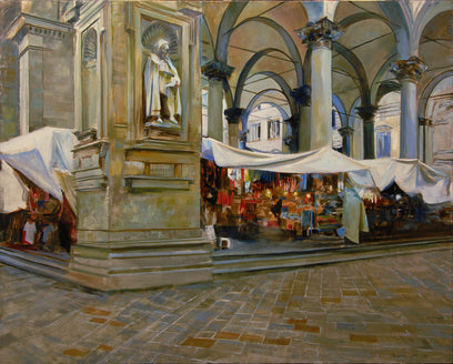 Piazza Del Mercato Nuovo, Florence by Onelio Marrero | Artwork Main Image