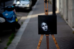 Original art for sale at UGallery.com | Pierrot Study #4 by John Kelly | $1,050 | oil painting | 10' h x 10' w | thumbnail 3