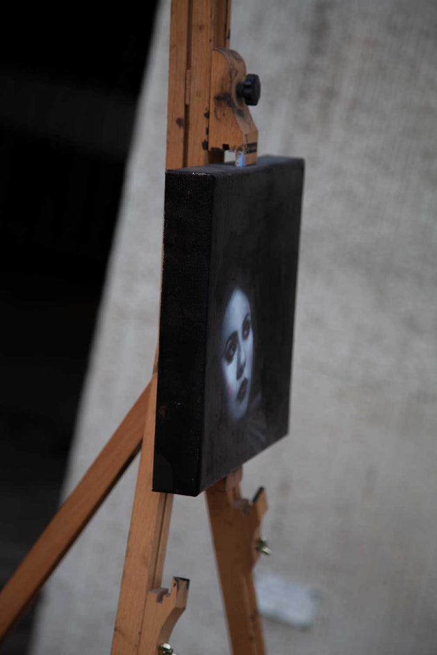 Pierrot Study #4 by John Kelly |  Side View of Artwork 