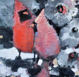 Original art for sale at UGallery.com | Pillow Talk by Mary Pratt | $300 | oil painting | 8' h x 8' w | photo 1