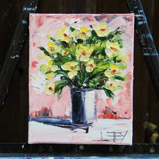 Original art for sale at UGallery.com | Sonnet by Lisa Elley | $250 | oil painting | 10' h x 8' w | photo 3