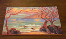 Original art for sale at UGallery.com | Pocket Beach by Karen E Lewis | $275 | oil painting | 9' h x 12' w | thumbnail 2