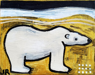 Original art for sale at UGallery.com | Polar Bear by Jessica JH Roller | $275 | acrylic painting | 8' h x 10' w | photo 1