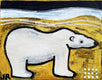 Original art for sale at UGallery.com | Polar Bear by Jessica JH Roller | $275 | acrylic painting | 8' h x 10' w | thumbnail 1