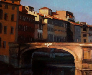 Original art for sale at UGallery.com | View of the Ponte Santa Trinita by Jonelle Summerfield | $1,000 | oil painting | 20' h x 24' w | photo 4