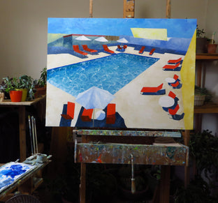 Pool Side #2 by Mitchell Freifeld |  Context View of Artwork 