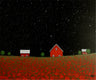 Original art for sale at UGallery.com | Night Sky over the Poppy Farm by Sharon France | $725 | acrylic painting | 12' h x 16' w | thumbnail 3