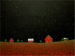 Original art for sale at UGallery.com | Night Sky over the Poppy Farm by Sharon France | $725 | acrylic painting | 12' h x 16' w | thumbnail 1