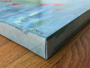 Poppies by Drew Noel Marin |  Side View of Artwork 