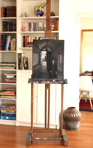 Original art for sale at UGallery.com | An Old Parisian by Bertrand Girard | $1,900 | acrylic painting | 24' h x 20' w | photo 3