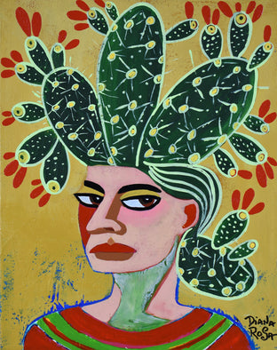 Portrait with Cactus by Diana Rosa |  Artwork Main Image 