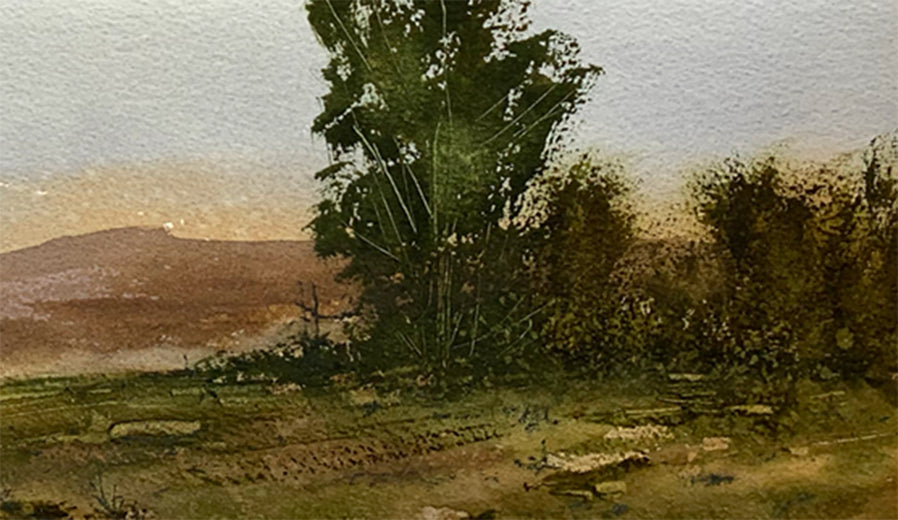 Blessed Solitude by Posey Gaines |   Closeup View of Artwork 