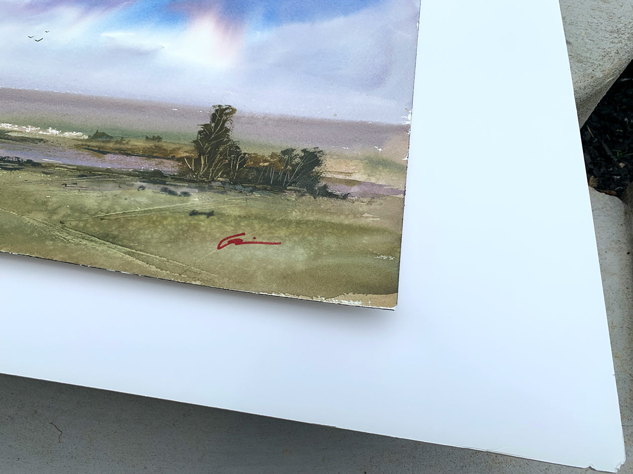 Fishing Weather by Posey Gaines |  Side View of Artwork 