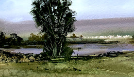 Original art for sale at UGallery.com | Fishing Weather by Posey Gaines | $800 | watercolor painting | 18' h x 24' w | thumbnail 4