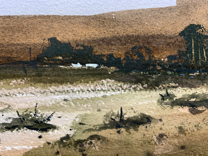 Living on Country Time by Posey Gaines |  Side View of Artwork 