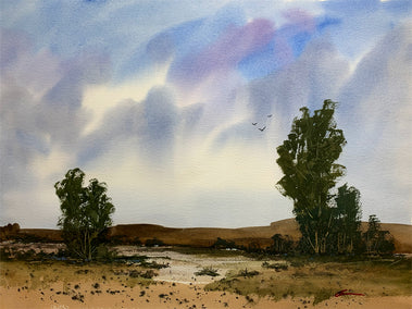 watercolor painting by Posey Gaines titled Living on Country Time
